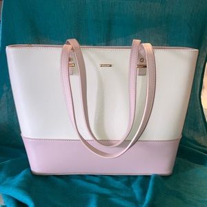 Lovely look purse, pink and cream, clean